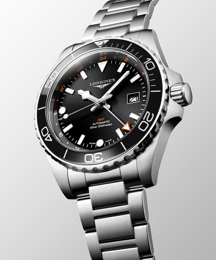 Longines orologio Hydroconquest Gmt 43 mm L3.890.4.56.6