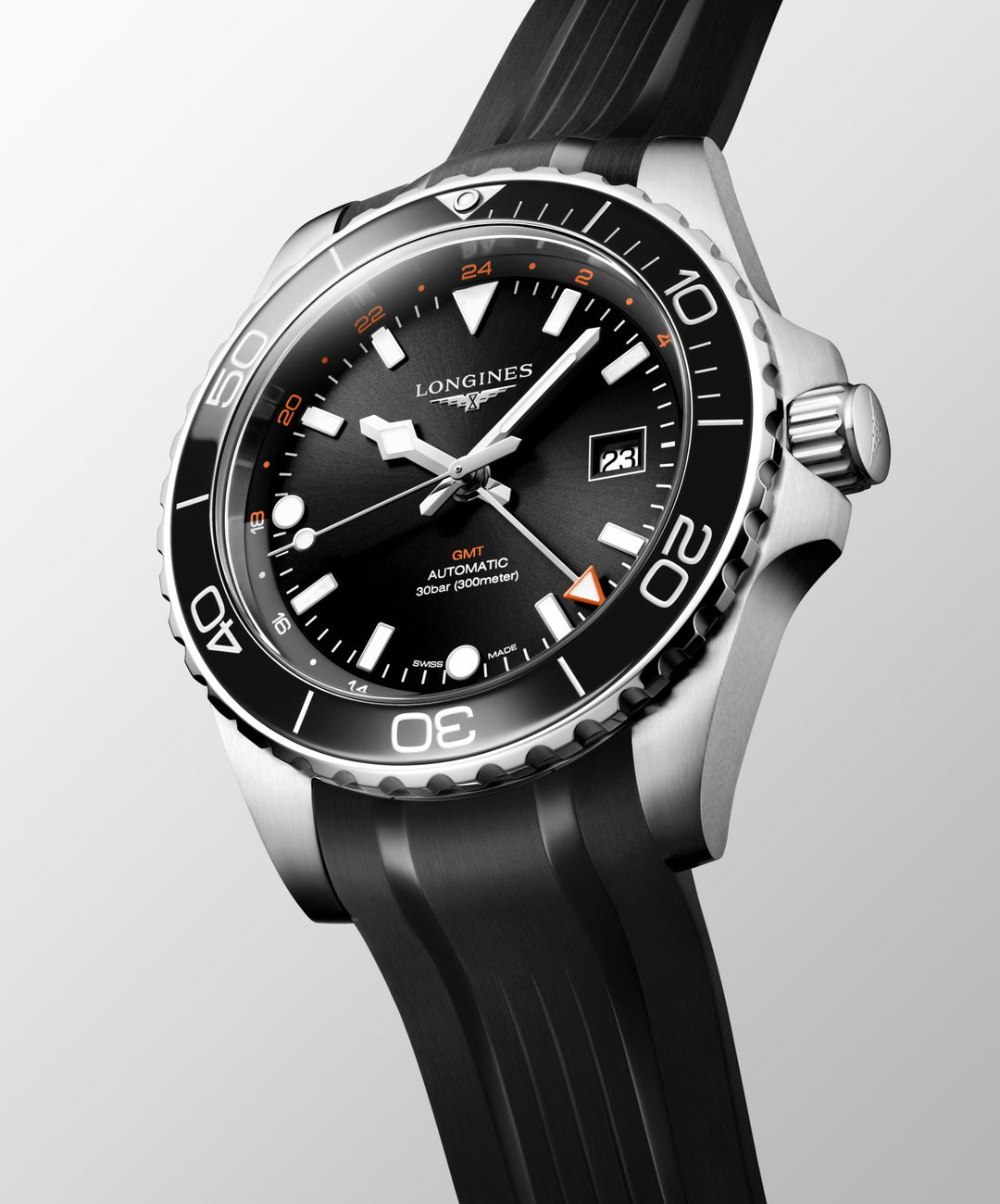 Longines orologio Hydroconquest Gmt 43 mm L3.890.4.56.9