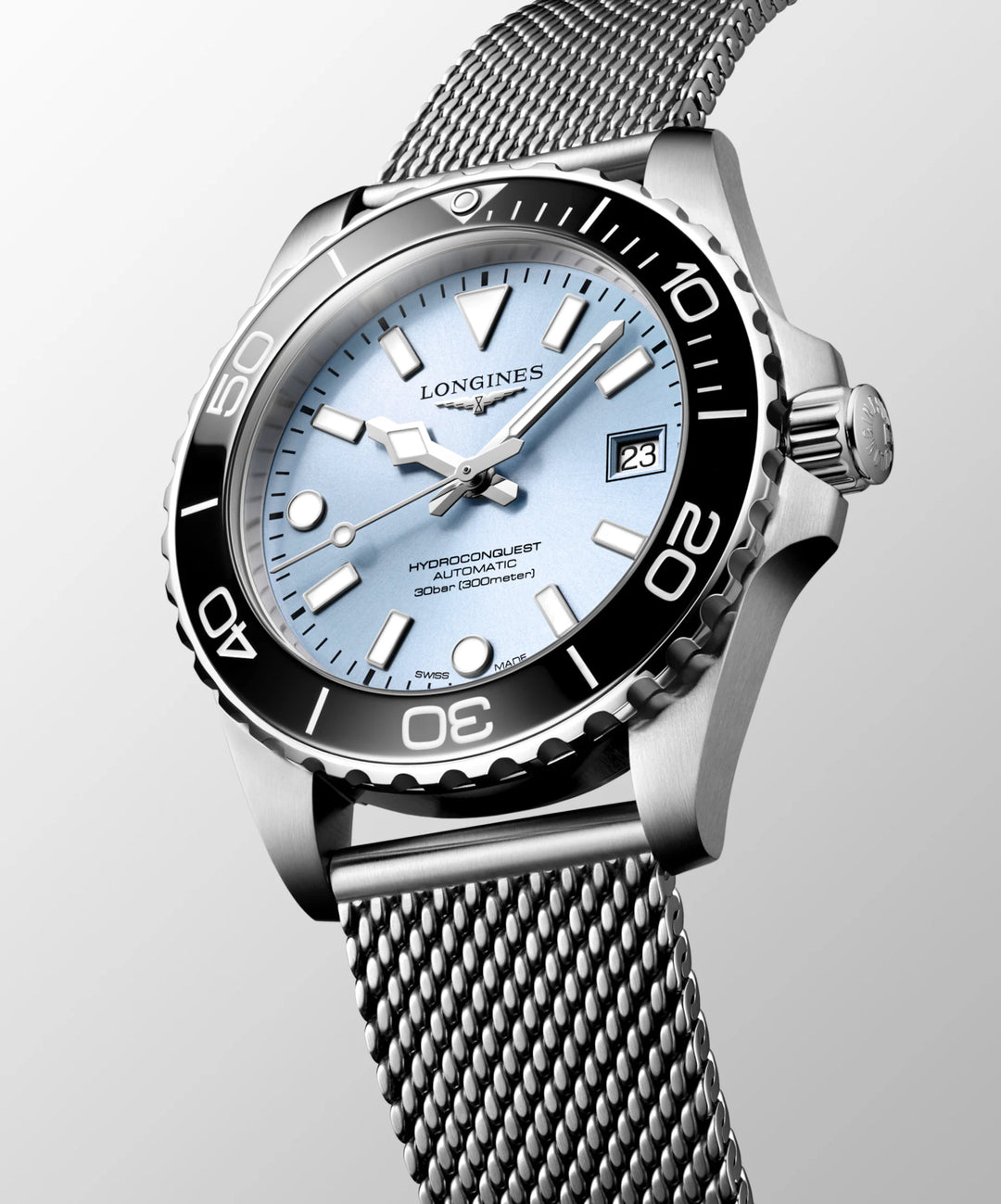 Longines Hydroconquest Uhr 39 mm blauer Automatikstahl L3.779.4.99.6