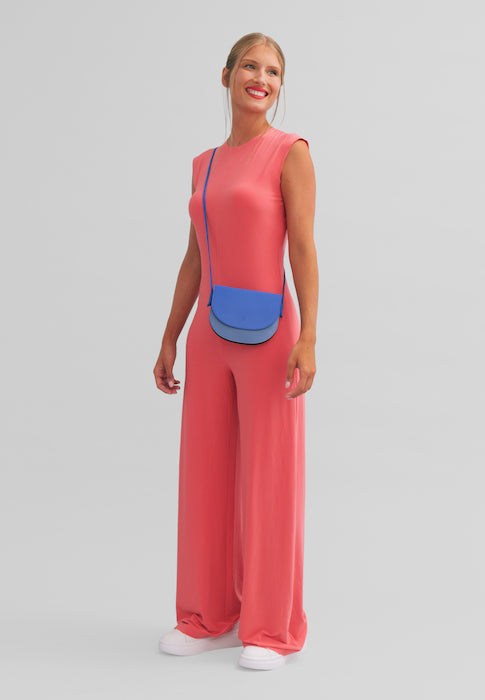 DUDU Petit sac à bandoulière en cuir pour femme, sac à main au design compact et fin avec fermeture à bouton, bandoulière réglable