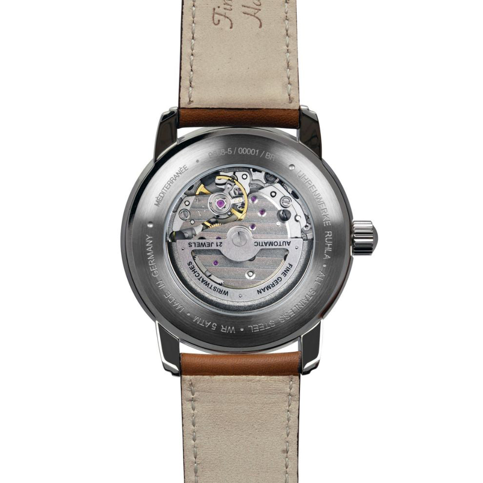 Zeppelin LZ121 Mediterranèe 24ore 40mm beige automatic steel 9668-5