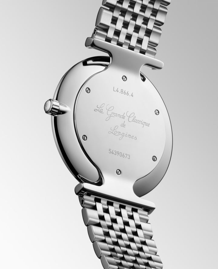 Longines orolgio La Grande Classique De Longines 38mm bianco quarzo acciaio L4.866.4.11.6