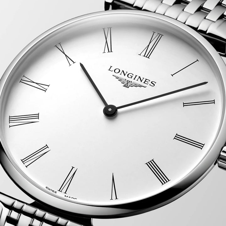 Longines orolgio La Grande Classique De Longines 38mm bianco quarzo acciaio L4.866.4.11.6