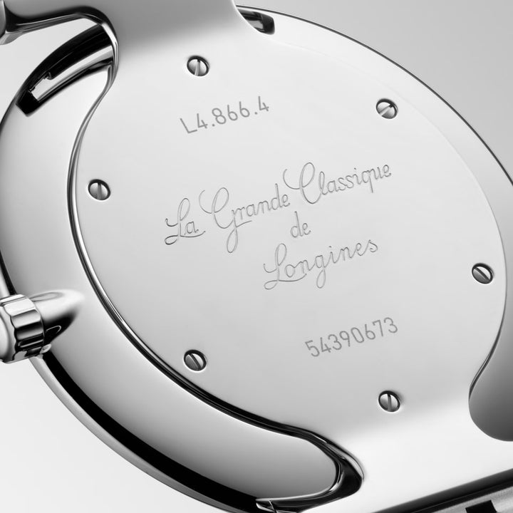 Longines orolgio La Grande Classique De Longines 38mm bianco quarzo acciaio L4.866.4.11.6
