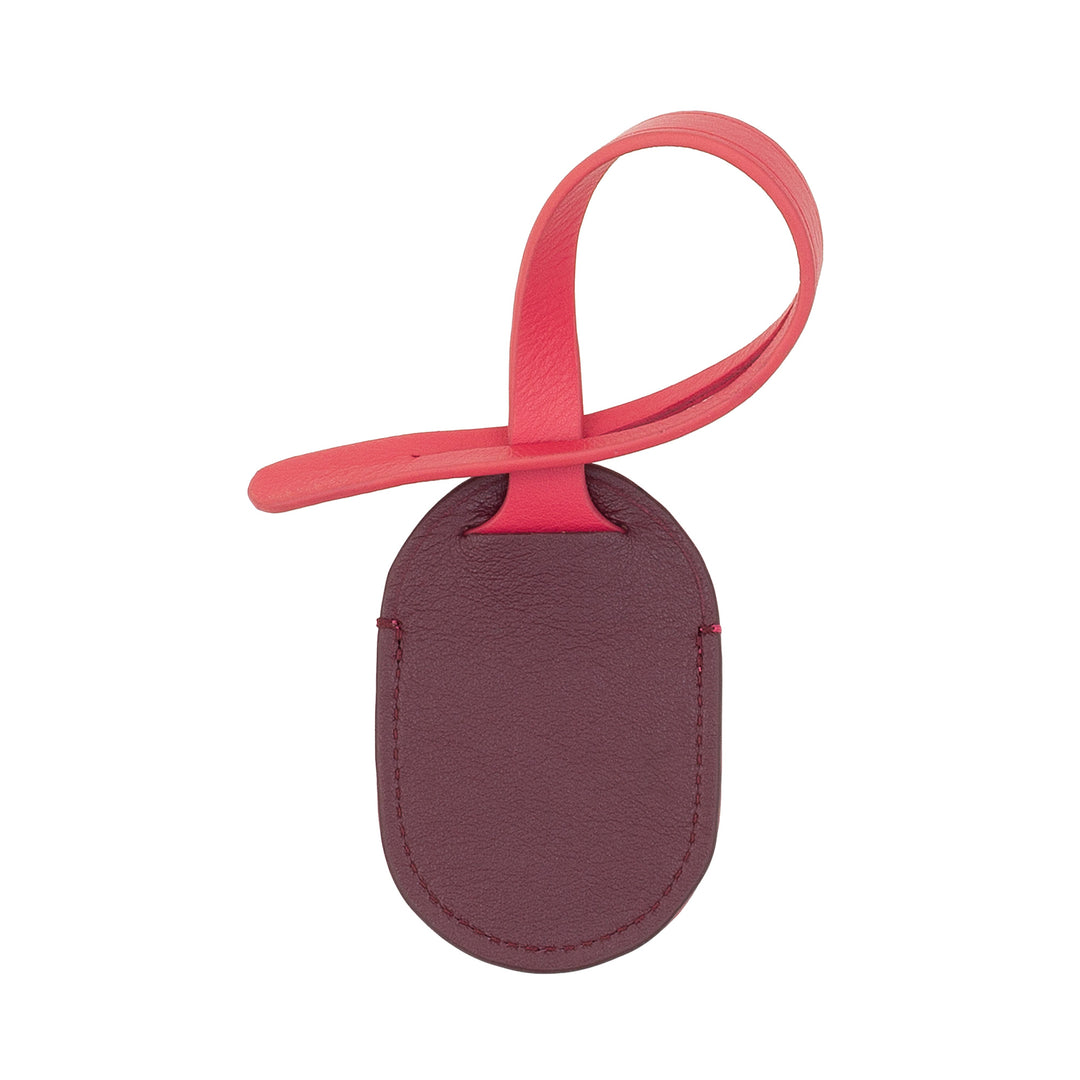 DUDU-Hülle für Apple AirTag mit Riemen aus farbigem Echtleder, ideal für Tasche, Rucksack, Koffer und Zubehör
