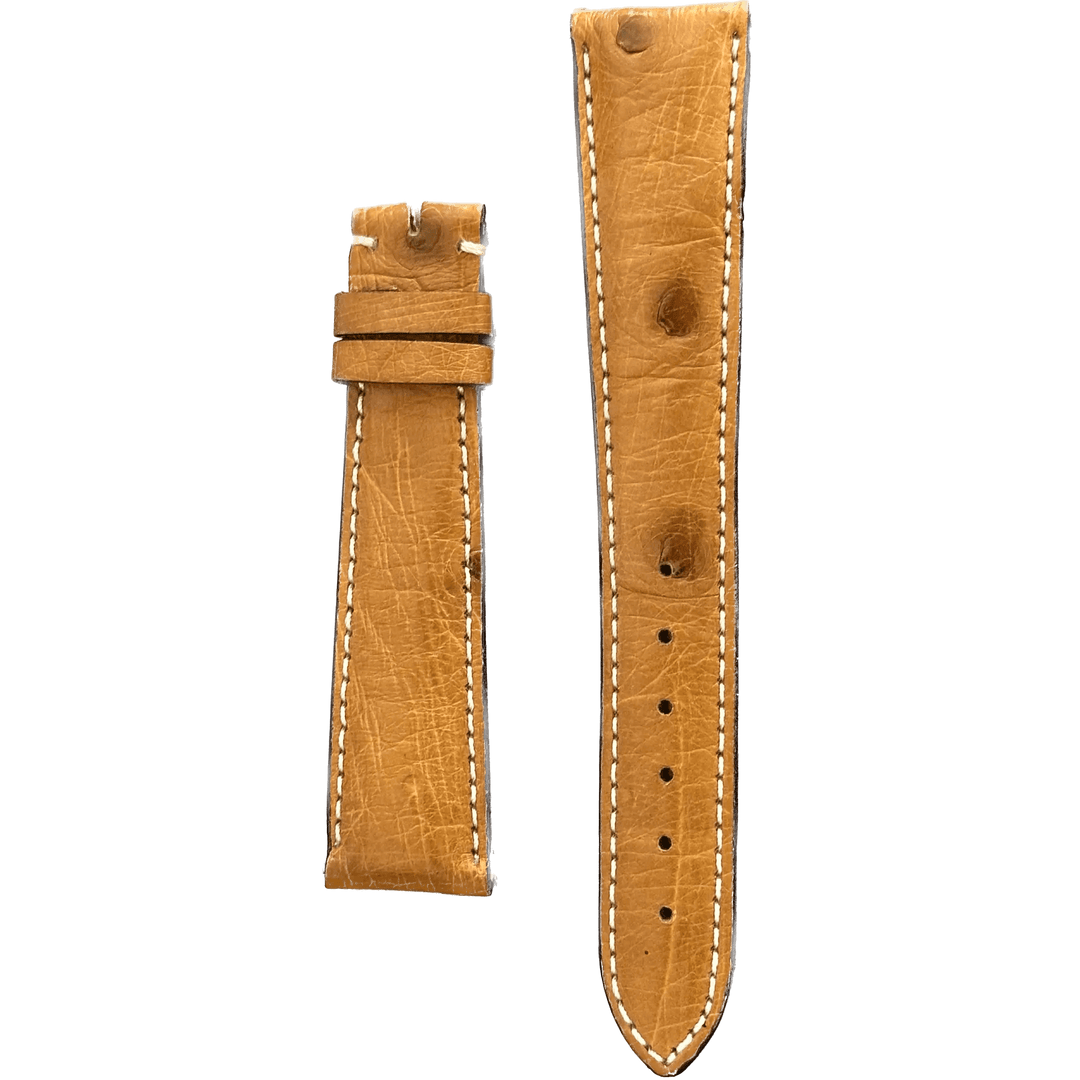 Longines cinturino in pelle di struzzo 20/16 cognac L682100479 - Capodagli 1937