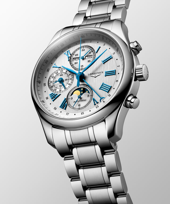 Longines orologio The Longines Master Collection Chrono Moonphase 42 mm L2.773.4.71.6