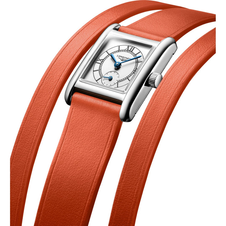Montre Longines Mini Dolcevita 21.50x29.00 acier quartz argenté L5.200.4.71.0