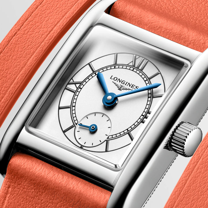 Montre Longines Mini Dolcevita 21.50x29.00 acier quartz argenté L5.200.4.71.0