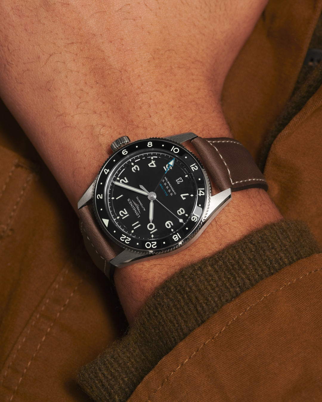 Longines orologio Longines Spirit Zulu Time 39 mm L3.802.4.53.2
