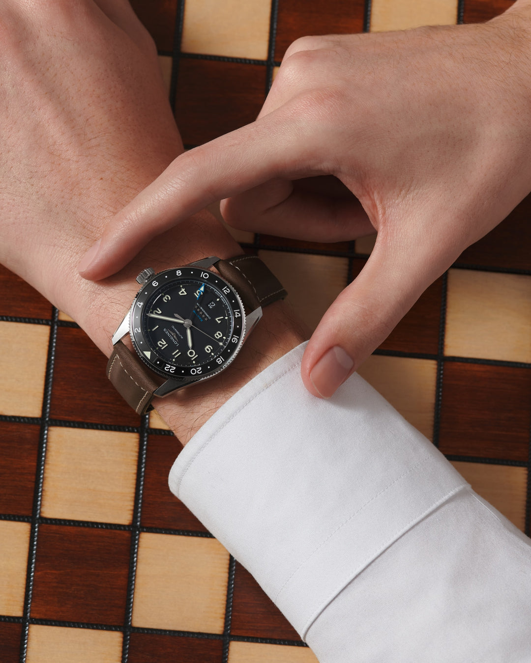 Longines orologio Longines Spirit Zulu Time 39 mm L3.802.4.53.2