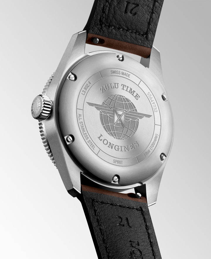 Longines orologio Longines Spirit Zulu Time 39 mm L3.802.4.53.2