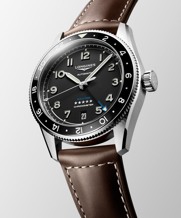 Longines orologio Longines Spirit Zulu Time 39 mm L3.802.4.53.2