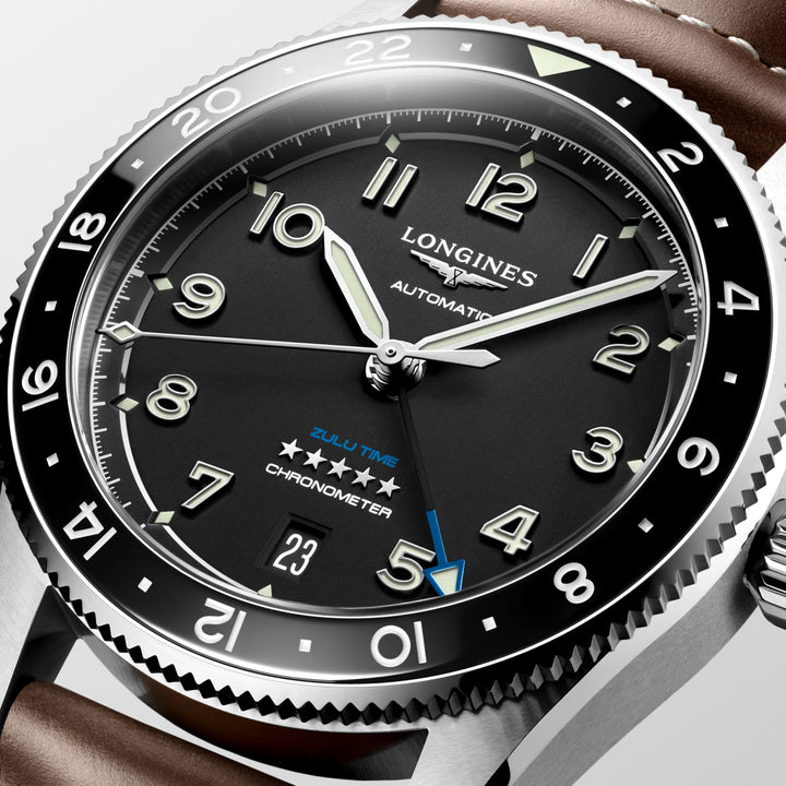 Longines orologio Longines Spirit Zulu Time 39 mm L3.802.4.53.2
