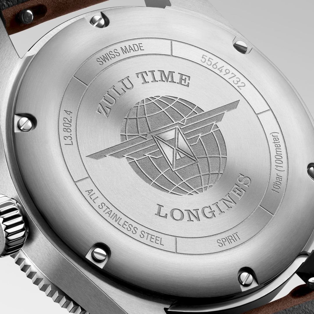 Longines orologio Longines Spirit Zulu Time 39 mm L3.802.4.53.2