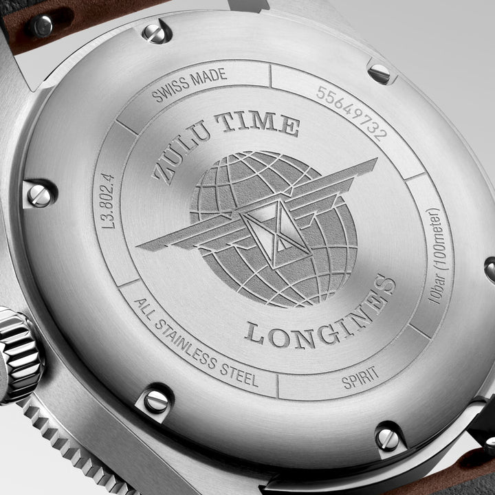 Longines orologio Longines Spirit Zulu Time 39 mm L3.802.4.53.2