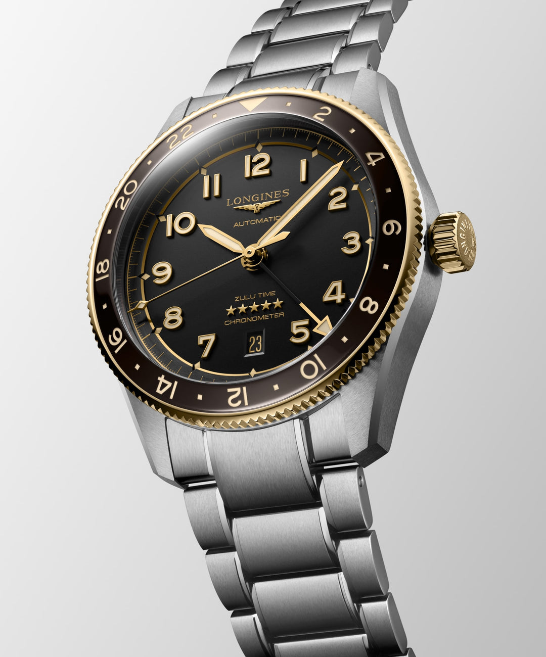 Longines orologio Longines Spirit Zulu Time 42 mm L3.812.5.53.6