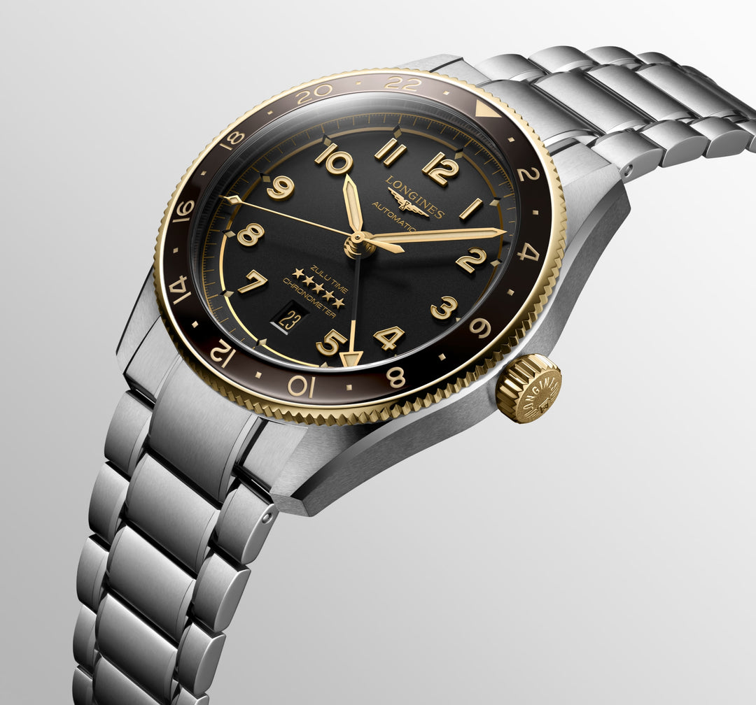 Longines orologio Longines Spirit Zulu Time 42 mm L3.812.5.53.6
