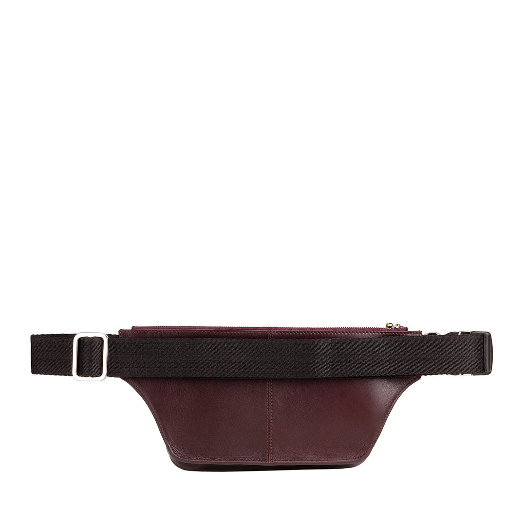 DUDU Herren-Hüfttasche aus farbigem Leder, elegante, geräumige Hüfttasche für Reisen mit Smartphone-Handytasche