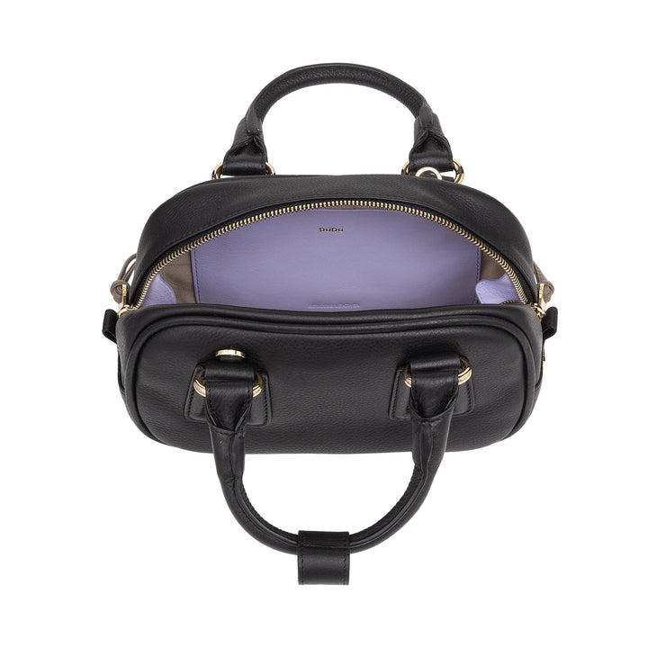 DUDU Damen-Minitasche aus mehrfarbigem Leder – kleine elegante Handtasche mit verstellbarem Schultergurt und Griffen – kleine kompakte Handtasche