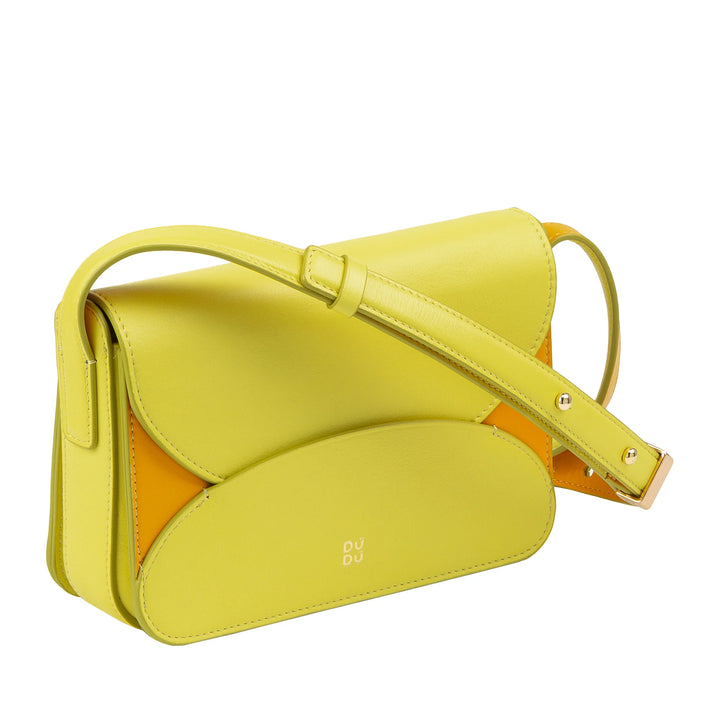 DUDU Mini Borsa a Tracolla Donna in Pelle - Borsa Donna Piccola Elegante Crossbody con Tracolla Regolabile, Compatta, Envelope