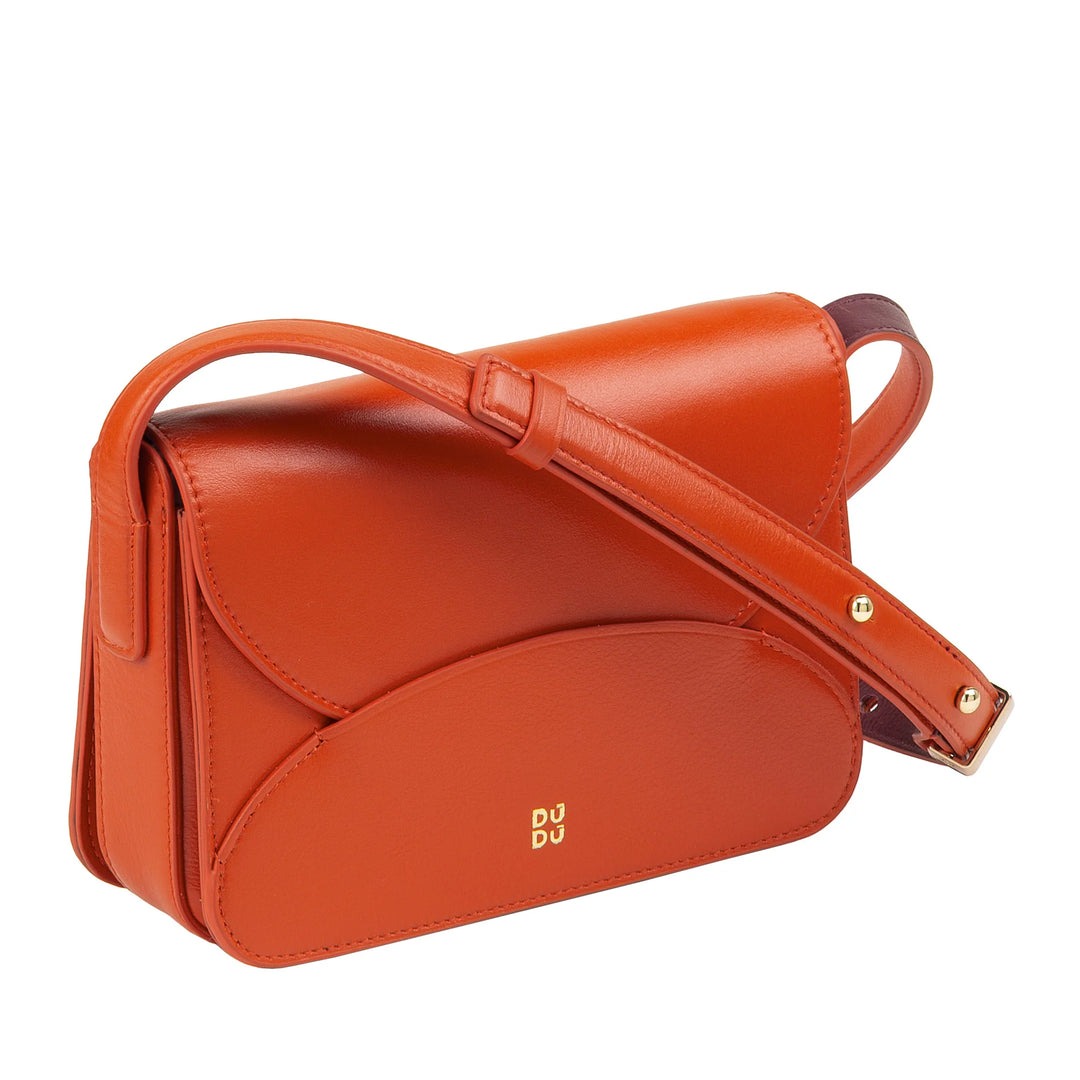 DUDU Mini Borsa a Tracolla Donna in Pelle - Borsa Donna Piccola Elegante Crossbody con Tracolla Regolabile, Compatta, Envelope