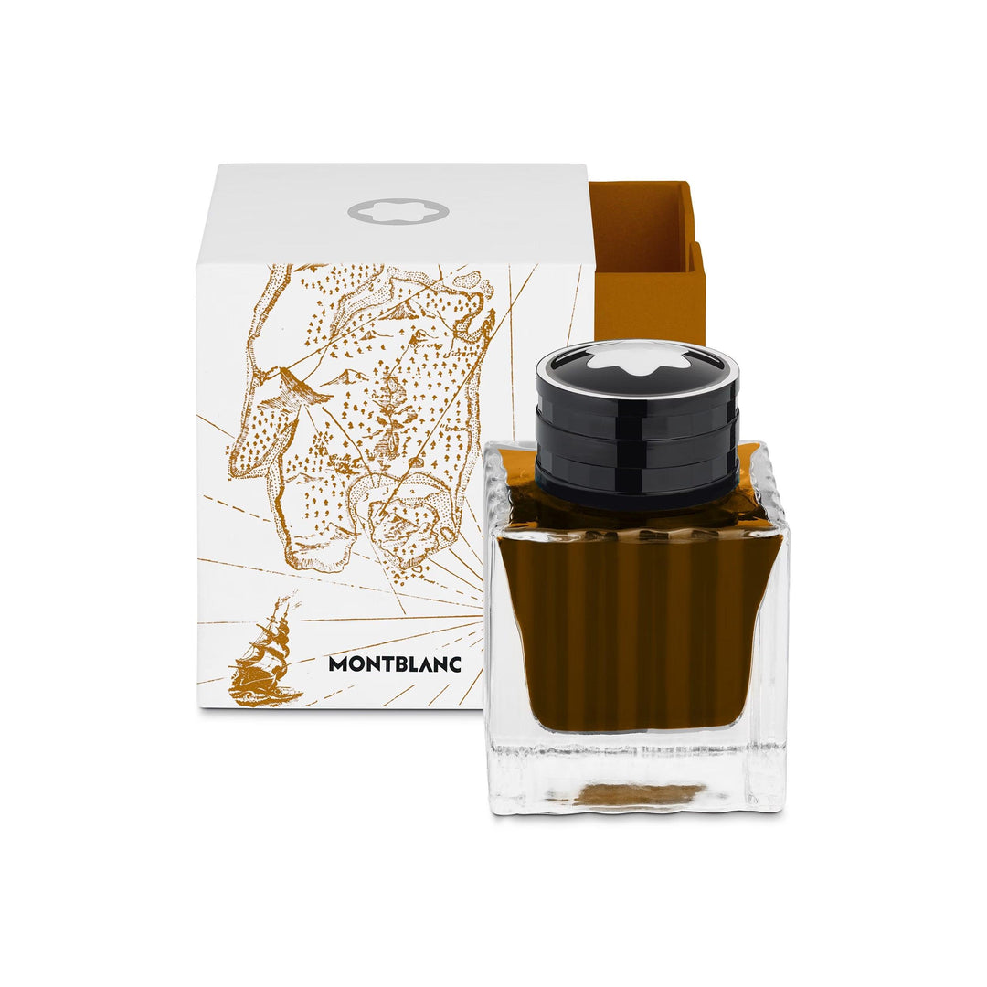 Montblanc boccetta d'inchiostro 50ml Homage to Robert Louis Stevenson marrone 130288 - Capodagli 1937