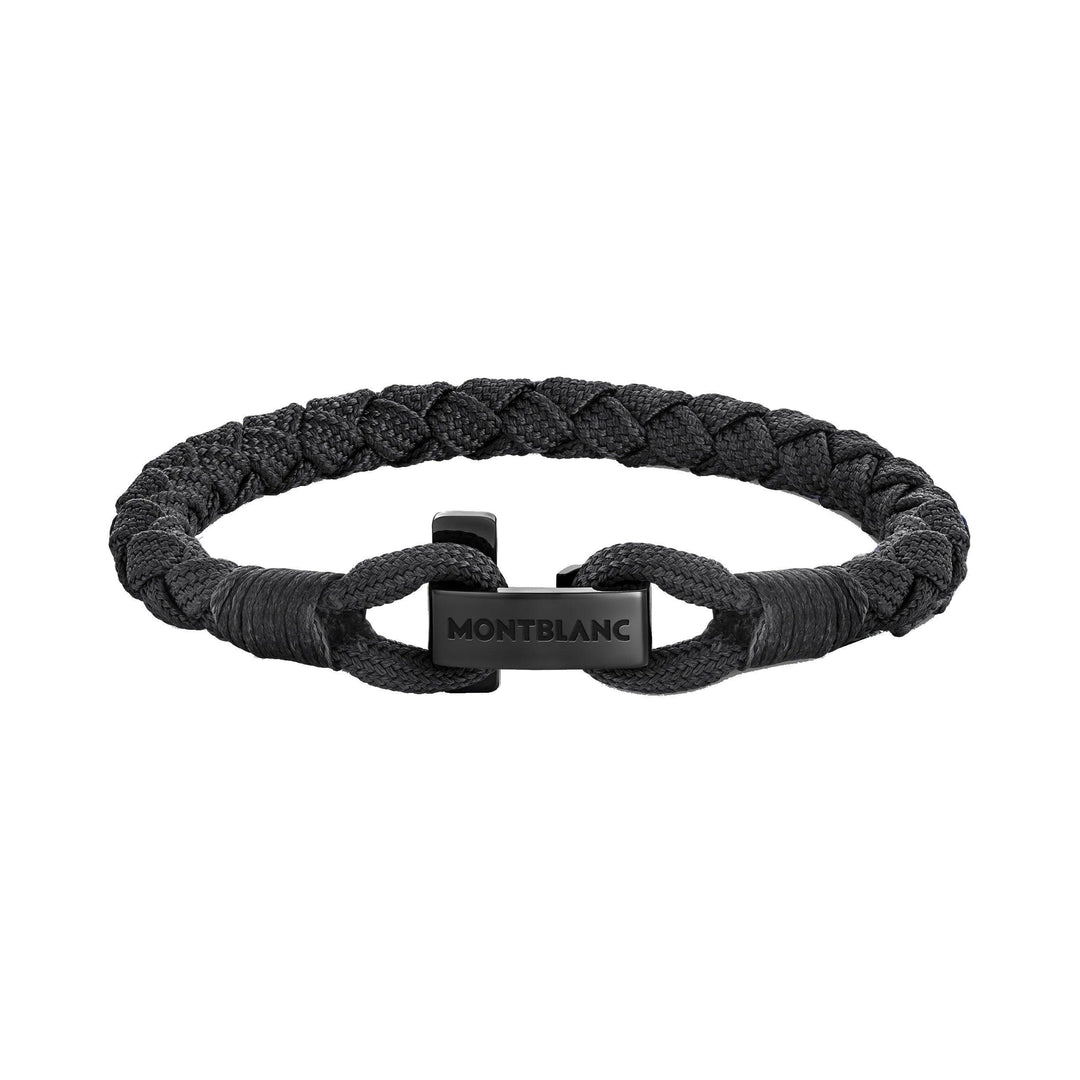 Montblanc Montblanc-Armband mit schwarzem T-Verschluss, Größe L 13089268 – Capodagli 1937