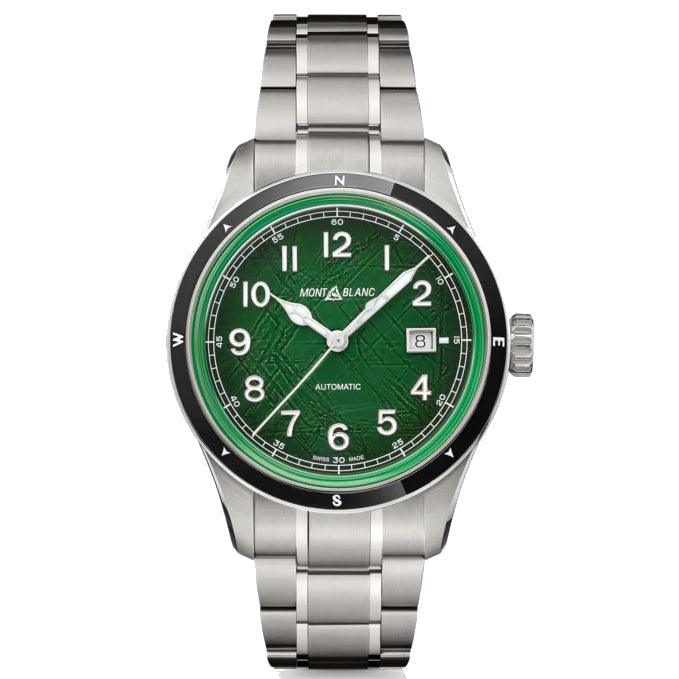 Montblanc orologio 1858 Automatic Date 0 Oxygen 41mm verde automatico acciaio 133269 - Capodagli 1937