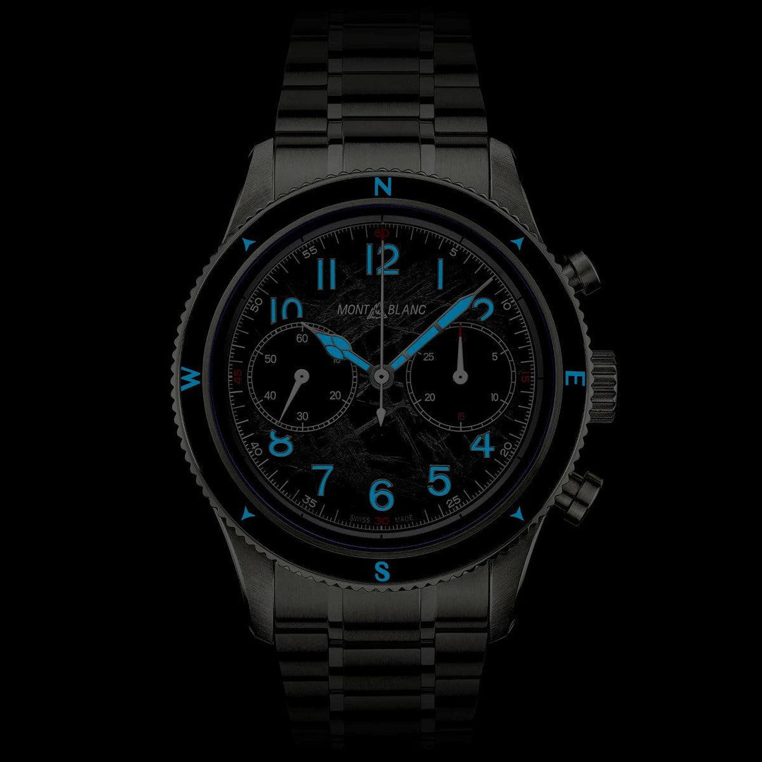 Montblanc watch Montblanc 1858 Automatic Chronograph 0 Oxygen The 8000 42mm gray automatic steel 130983 - Capodagli 1937
