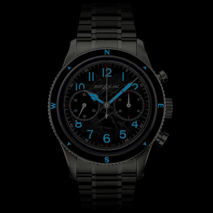 Montblanc watch Montblanc 1858 Automatic Chronograph 0 Oxygen The 8000 42mm gray automatic steel 130983 - Capodagli 1937