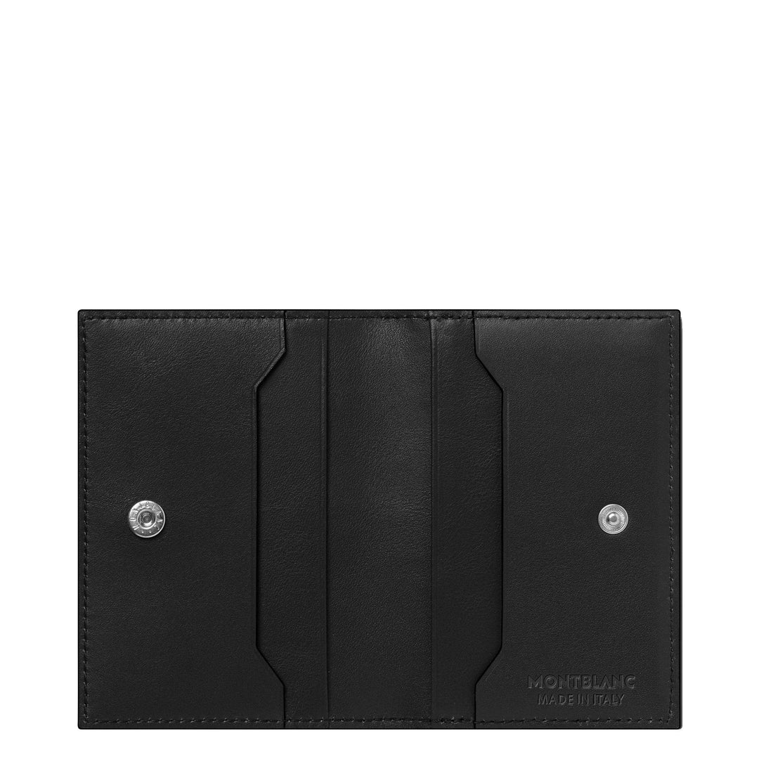 Montblanc card holder 4 compartments Meisterstück Selection Soft black 131255 - Capodagli 1937