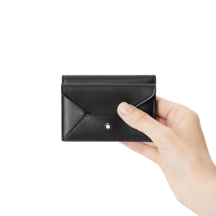 Montblanc card holder 4 compartments Meisterstück Selection Soft black 131255 - Capodagli 1937