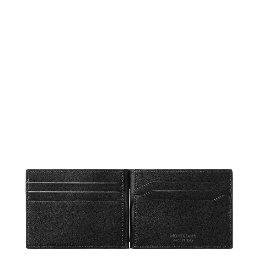Montblanc Geldbörse 6 Fächer Meisterstück 4810 mit schwarzer Geldklammer 130925 - Capodagli 1937