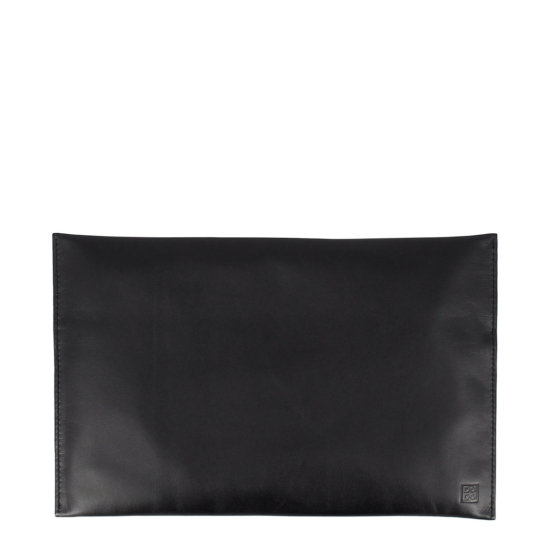 DUDU Elegante Damen-Clutch aus Leder mit Reißverschluss-Make-up-Halter und Handy