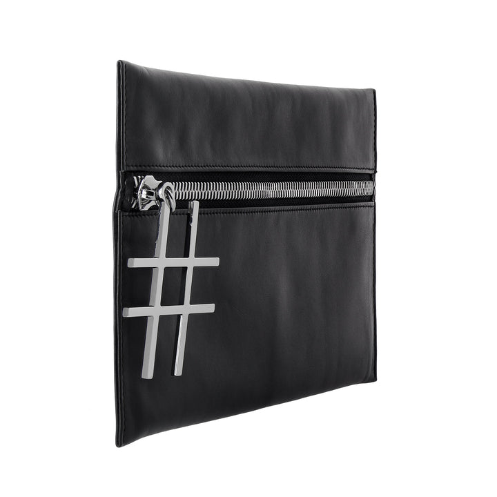 DUDU Elegante Damen-Clutch aus Leder mit Reißverschluss-Make-up-Halter und Handy