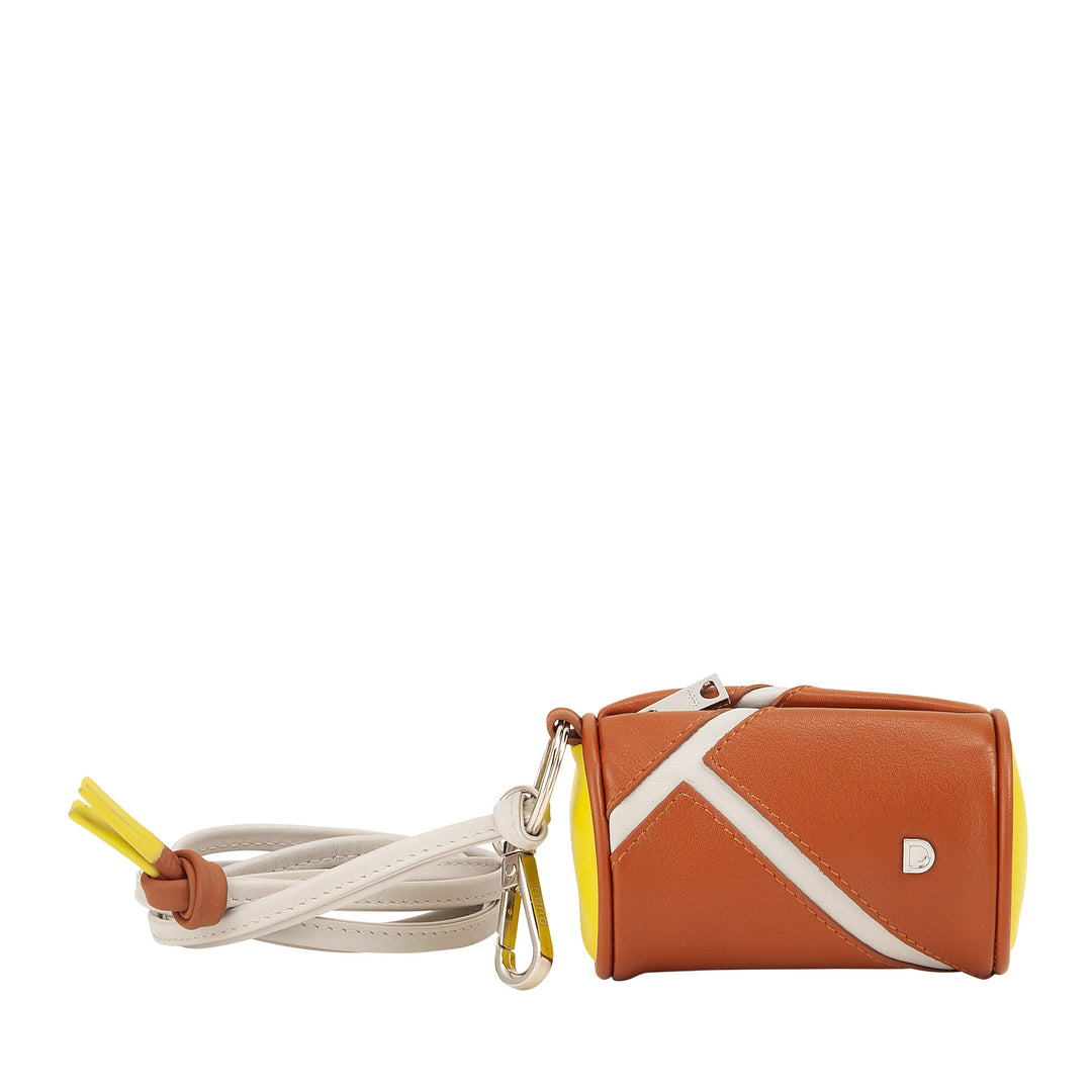 DUDU AirPods-Kopfhörerhülle aus Leder mit Reißverschluss – Mini-Unisex-Tasche mit Riemen, Sport-Tennis-Design, für Schlüssel und Münzen