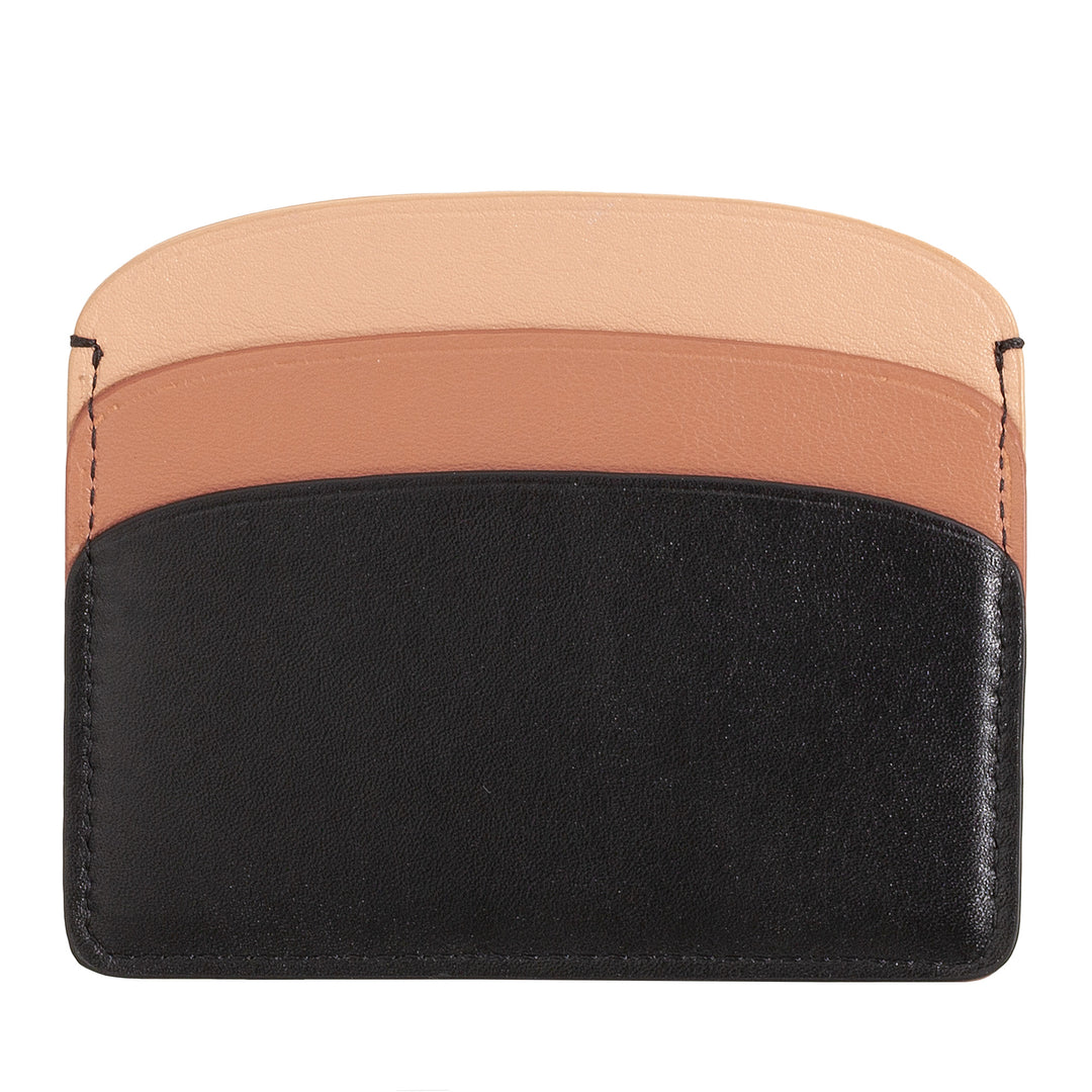 DUDU Thin Credit Card Holder in Soft Leather, Card Holder, Document Holder, Pocket Plate, Slim Design, Colorful