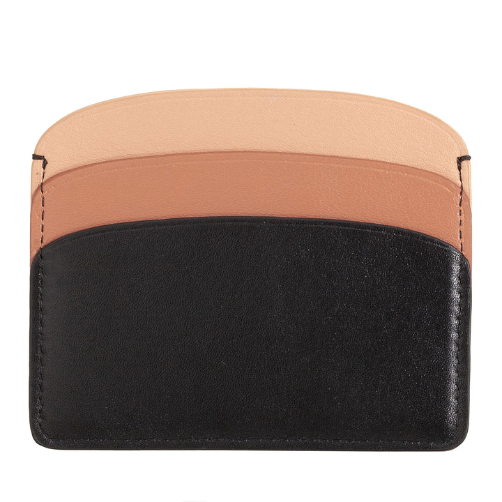 DUDU Thin Credit Card Holder in Soft Leather, Card Holder, Document Holder, Pocket Plate, Slim Design, Colorful
