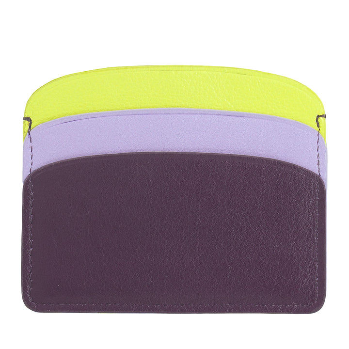 DUDU Thin Credit Card Holder in Soft Leather, Card Holder, Document Holder, Pocket Plate, Slim Design, Colorful