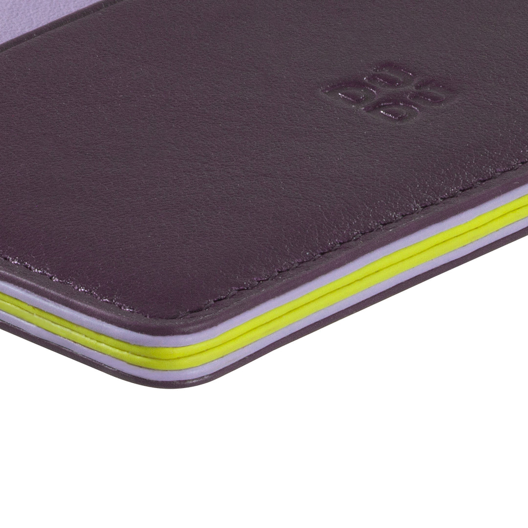 DUDU Thin Credit Card Holder in Soft Leather, Card Holder, Document Holder, Pocket Plate, Slim Design, Colorful
