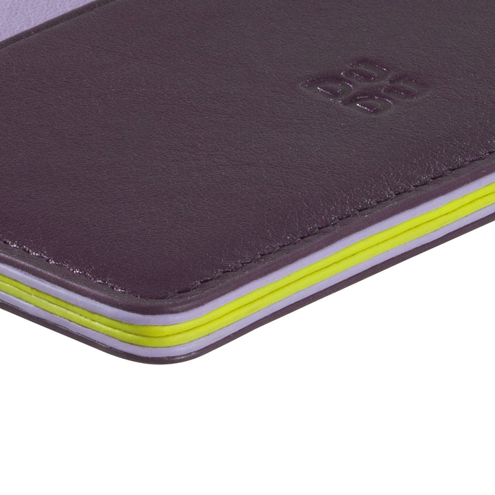 DUDU Thin Credit Card Holder in Soft Leather, Card Holder, Document Holder, Pocket Plate, Slim Design, Colorful