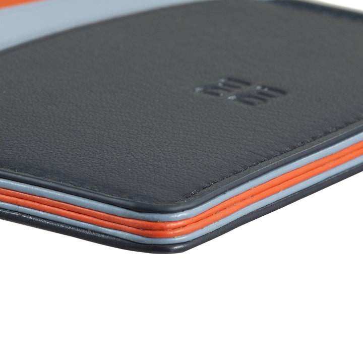 DUDU Thin Credit Card Holder in Soft Leather, Card Holder, Document Holder, Pocket Plate, Slim Design, Colorful