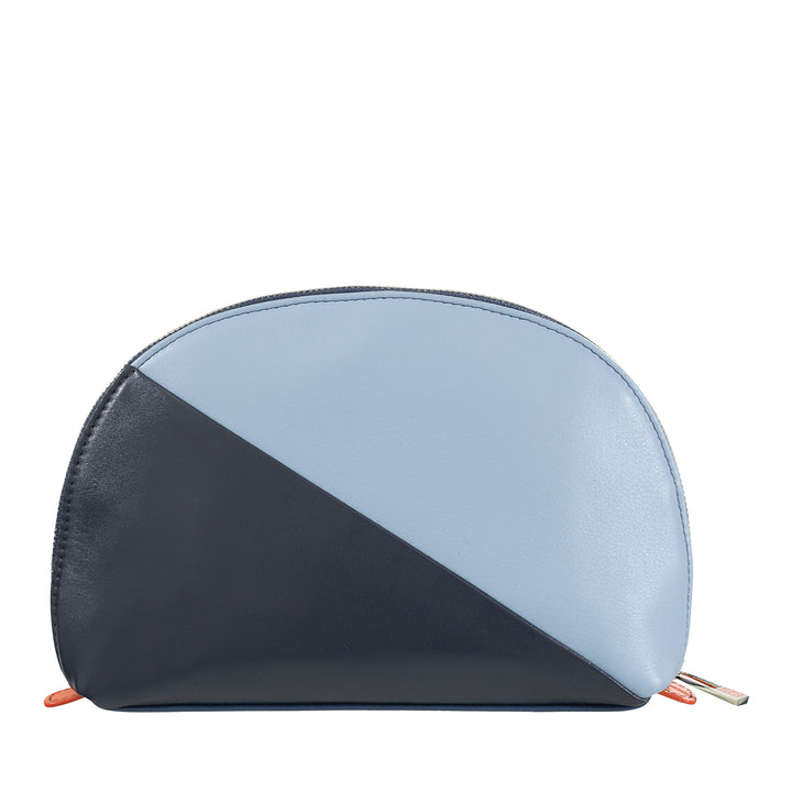 DUDU Make-up-Halter-Clutch aus Leder-Reisetasche mit mehrfarbigem Reißverschluss