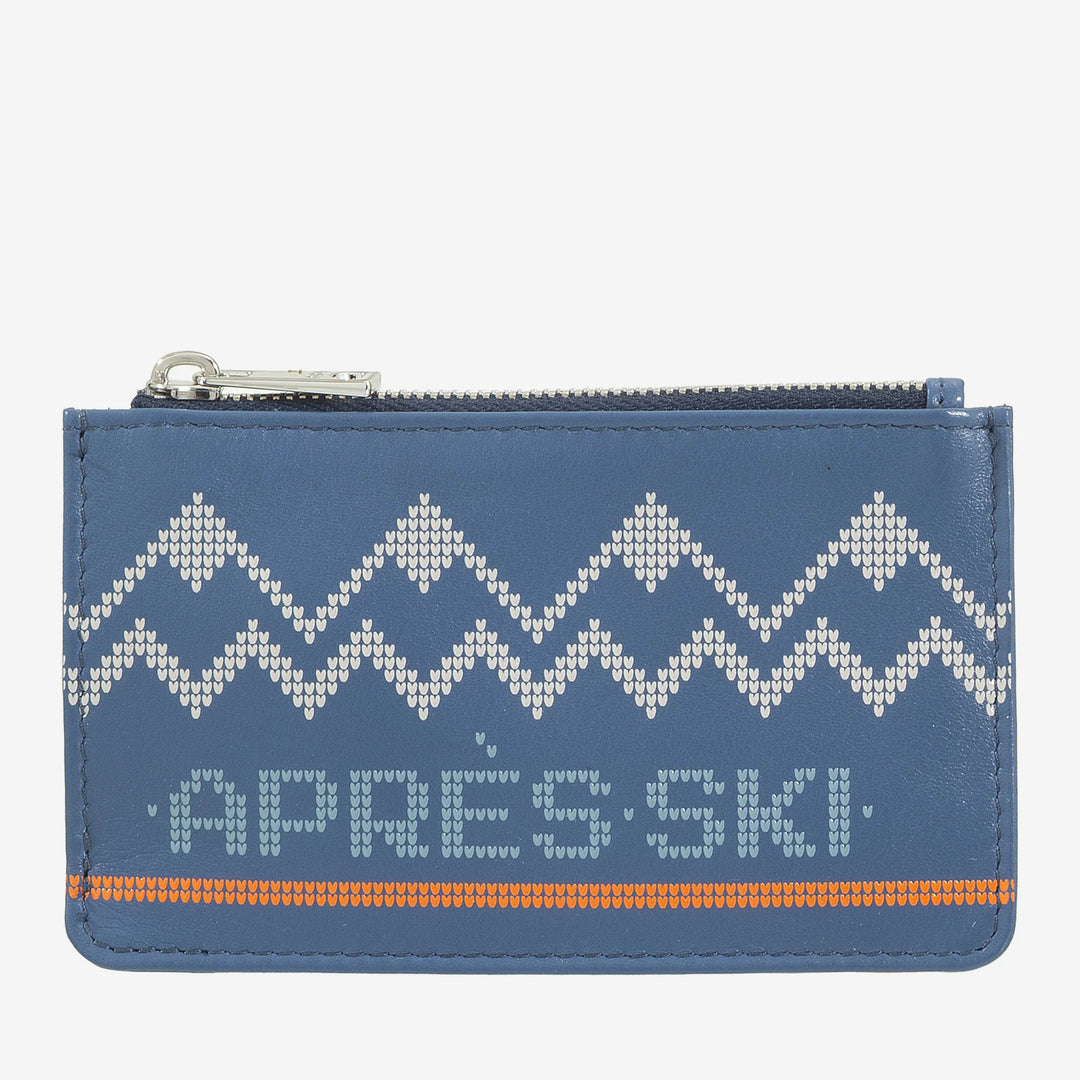DUDU Porte-cartes de crédit en cuir pour hommes et femmes, petit portefeuille après-ski fin, 4 porte-cartes, porte-monnaie zippé