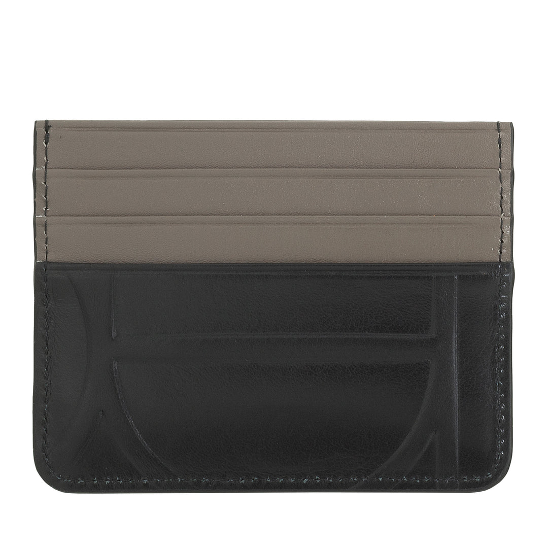 DUDU-Kreditkartenetui aus bedrucktem Leder, kompaktes und schlankes Kartenetui im Taschenformat – leicht, elegant und funktional, perfekt für die Hosentasche oder Tasche