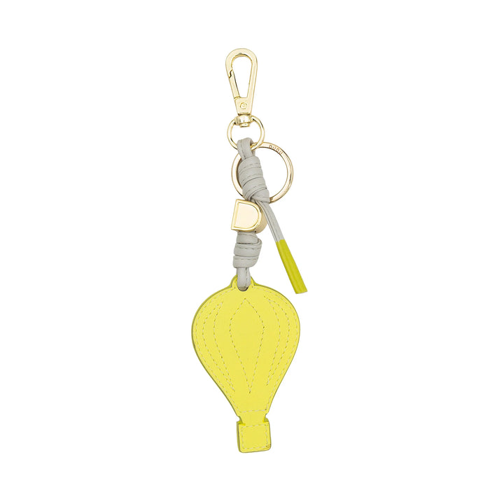 DUDU Heißluftballon-Schlüsselanhänger aus Leder mit Karabiner – Schlüsselanhänger aus Leder für Schlüssel, Tasche oder Rucksack, originelles und farbenfrohes Accessoire