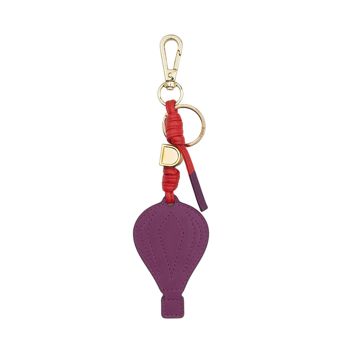 DUDU Heißluftballon-Schlüsselanhänger aus Leder mit Karabiner – Schlüsselanhänger aus Leder für Schlüssel, Tasche oder Rucksack, originelles und farbenfrohes Accessoire