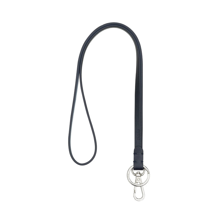 DUDU Lanyard-Umhängeband mit Ring und Metallkarabiner aus echtem Leder, Schlüsselband für Schlüssel, Ausweishalter, Auto, Schlüsselanhänger