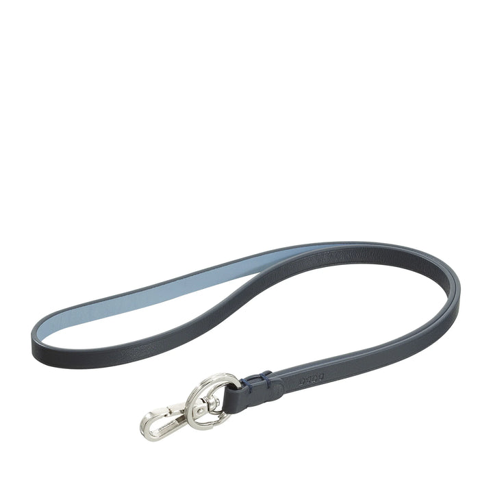 DUDU Lanyard-Umhängeband mit Ring und Metallkarabiner aus echtem Leder, Schlüsselband für Schlüssel, Ausweishalter, Auto, Schlüsselanhänger